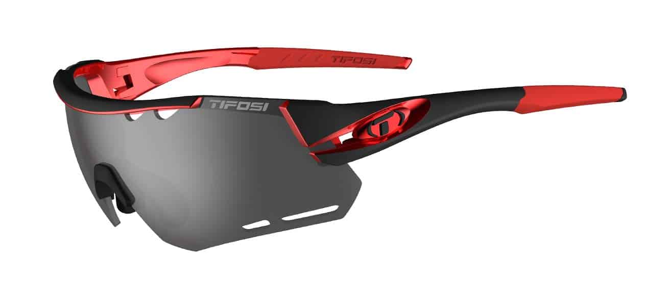 Alliant Red/Black Smoke shield sport sunglasses