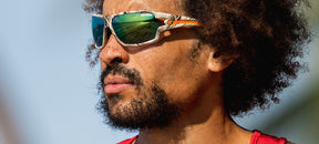 Male with Amok Camo Polarized Sunglasses