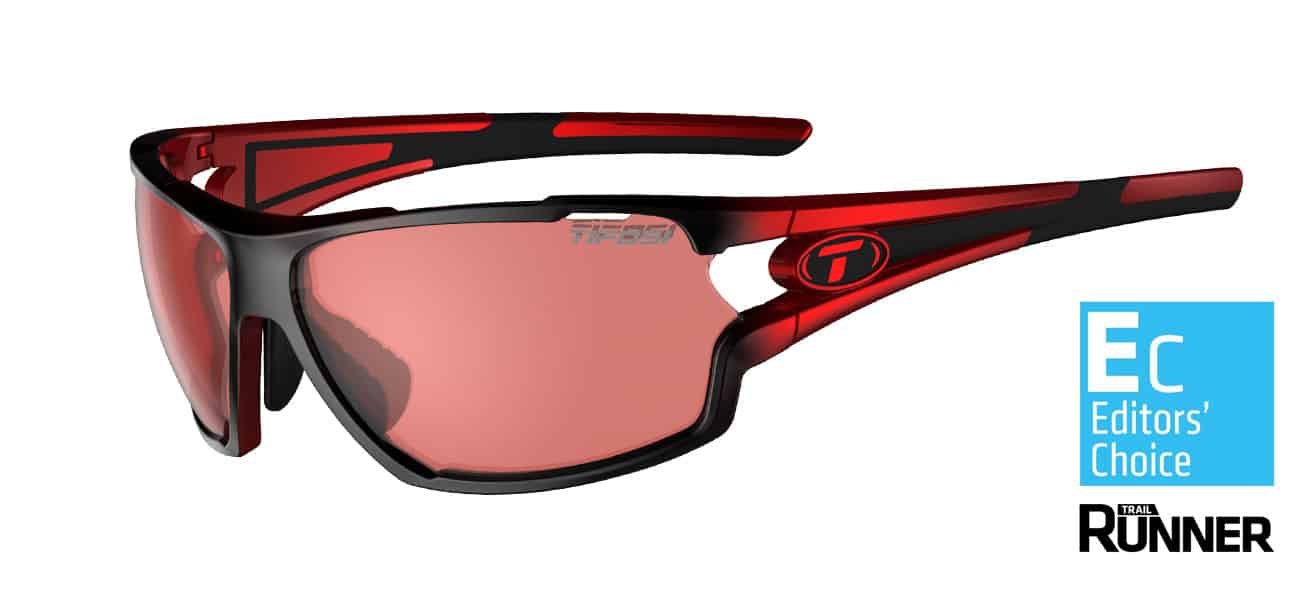 Amok Race Red photochromic sunglasses frame venting