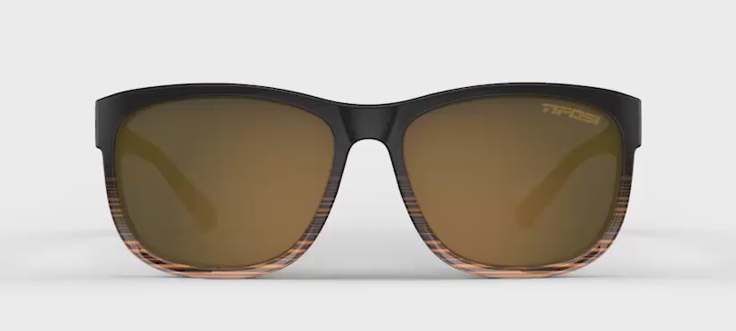 Swank XL brown fade with brown polarized lenses turntable video