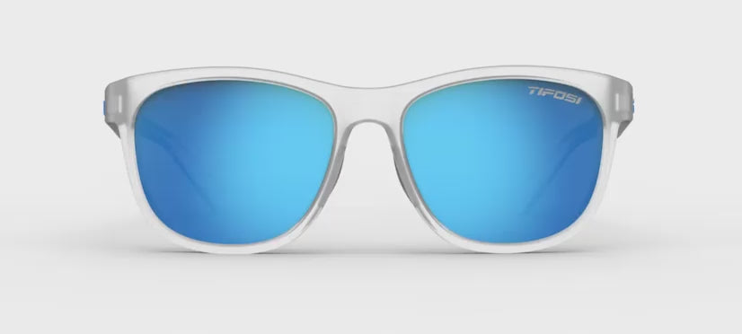 Swank satin clear polarized sunglasses turntable video