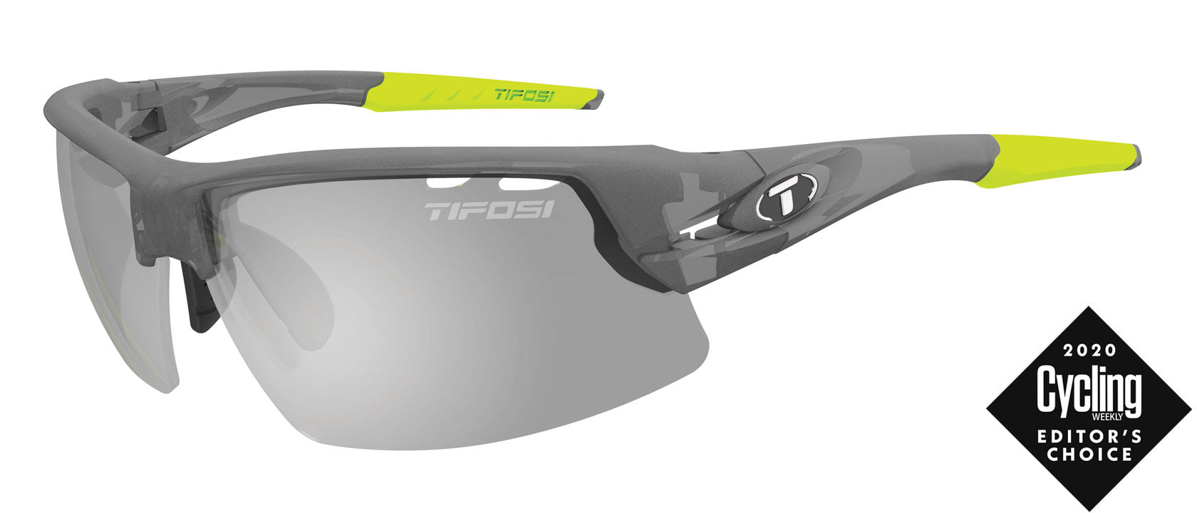 Crit Matte Smoke Fototec cycling sunglasses vented lenses