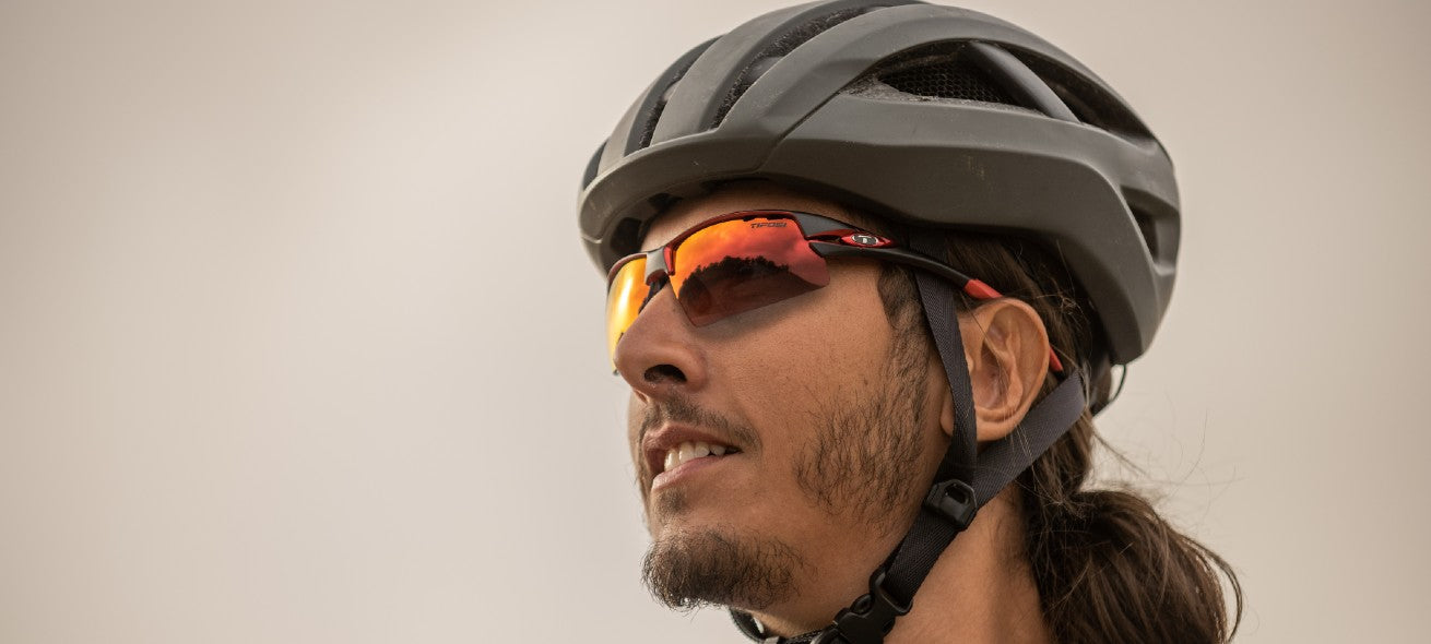Male Cyclist Crit Black/Red Fototec Sunglass