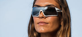 Female Davos White/Black Interchange sunglass
