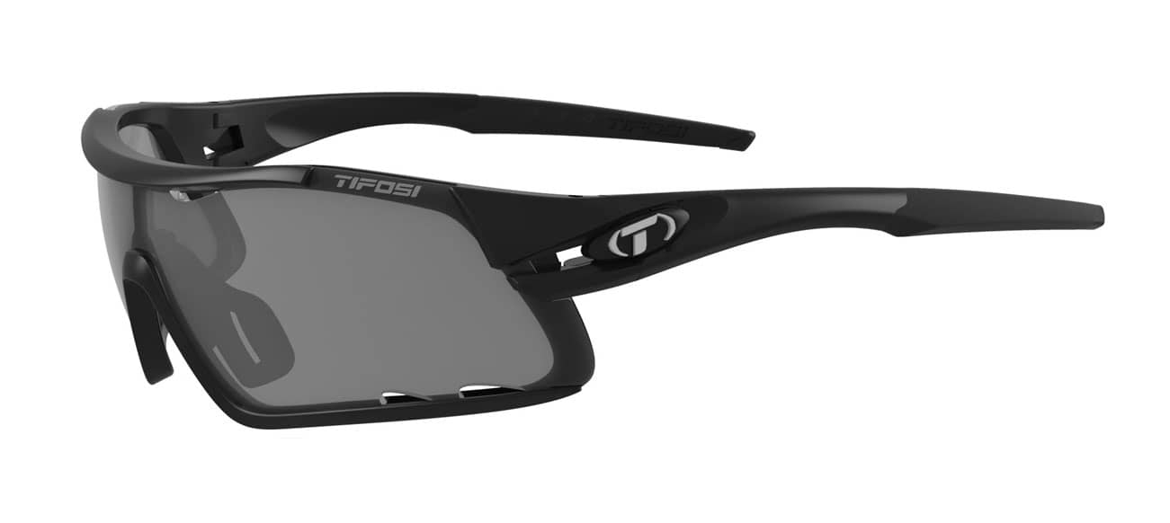 Davos Matte Black Smoke Interchange sunglass