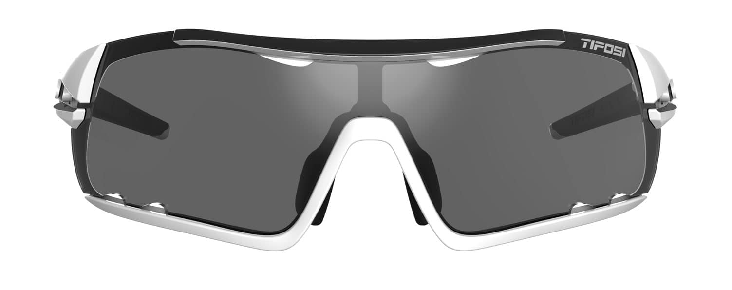 Davos White/Black Smoke Interchange sunglass front