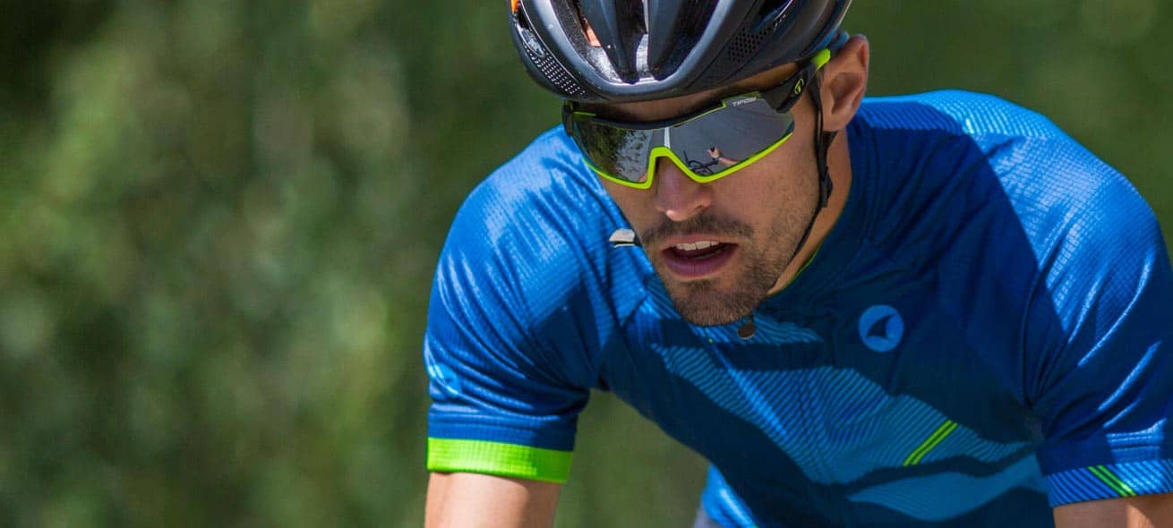 Male Cyclist Davos Neon sunglass