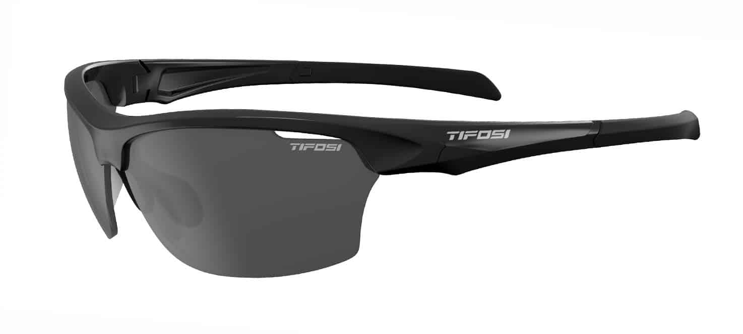 intense black shatterproof sports sunglasses