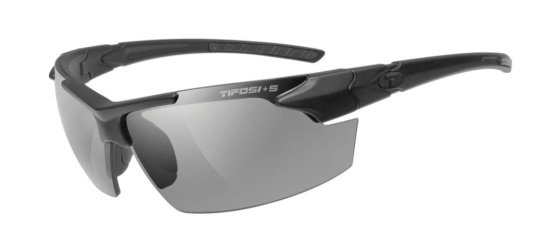 Tifosi Z87.1 Jet FC Matte Black Tactical Sunglasses - Smoke