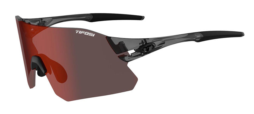 Rail crystal smoke clarion red shield cycling sunglass