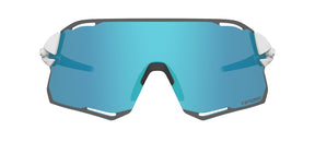 rail race matte white clarion cycling sunglass front