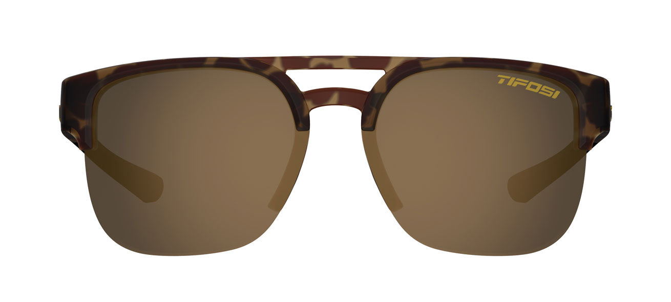 salvo matte tortoise polarized sunglass front