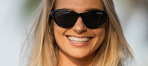 female shirley gloss black outdoor sunglass