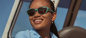 female shirley teal dune outdoor sunglass