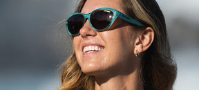 female shirley teal dune outdoor sunglass