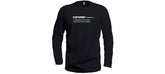 tifosi black definition long sleeve shirt