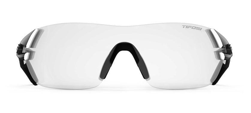 Slice black white sport sunglass front
