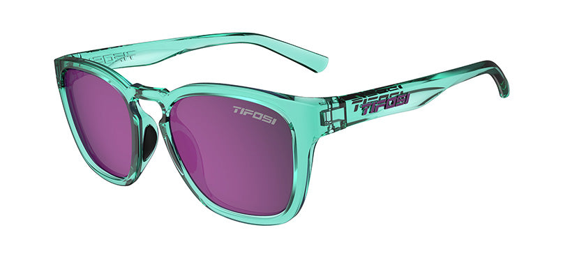 Smirk sport sunglasses in aqua shimmer