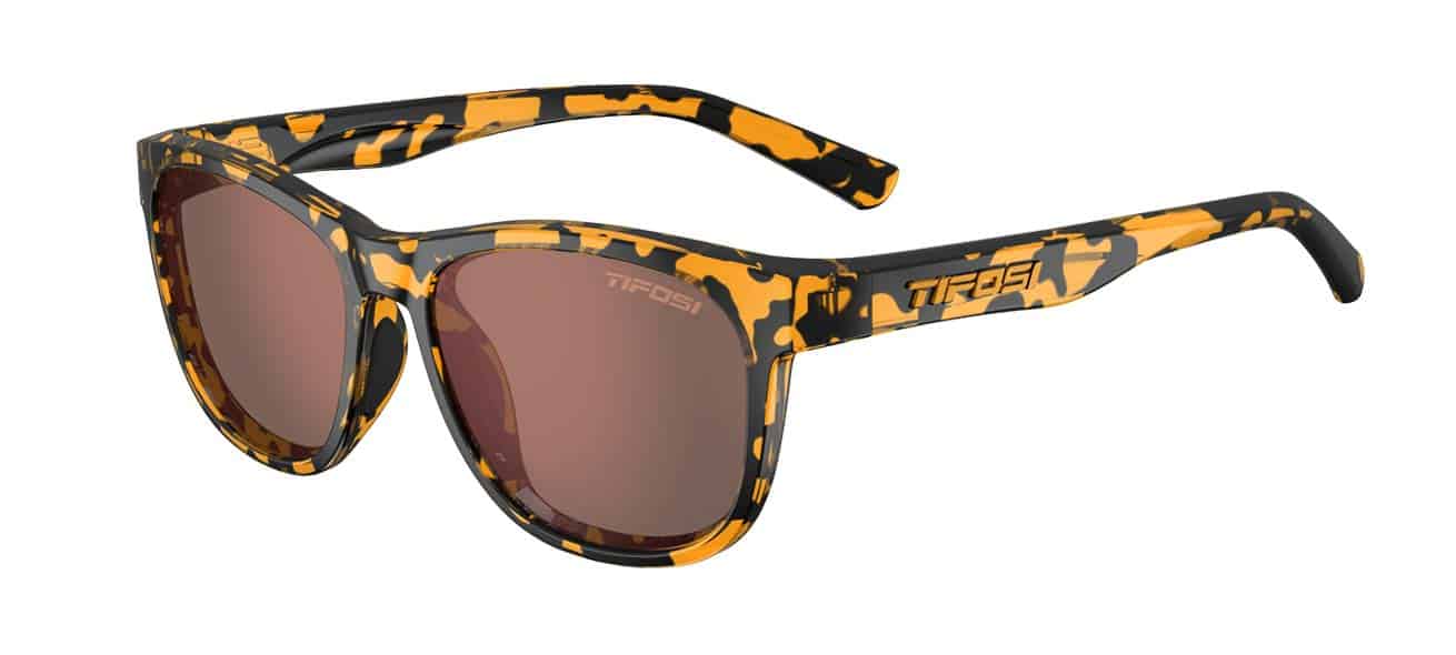 Swank yellow confetti sport sunglasses