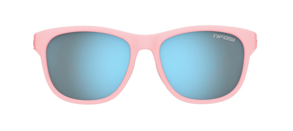 Swank satin crystal blush sunglasses