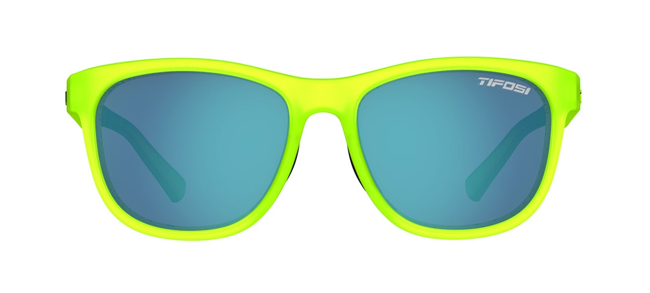 Swank satin electric green sunglasses