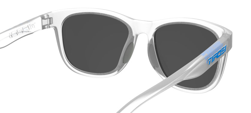 Swank satin clear polarized sunglasses
