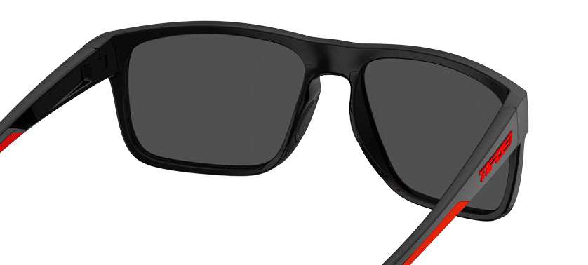 Swick satin black crimson sunglasses