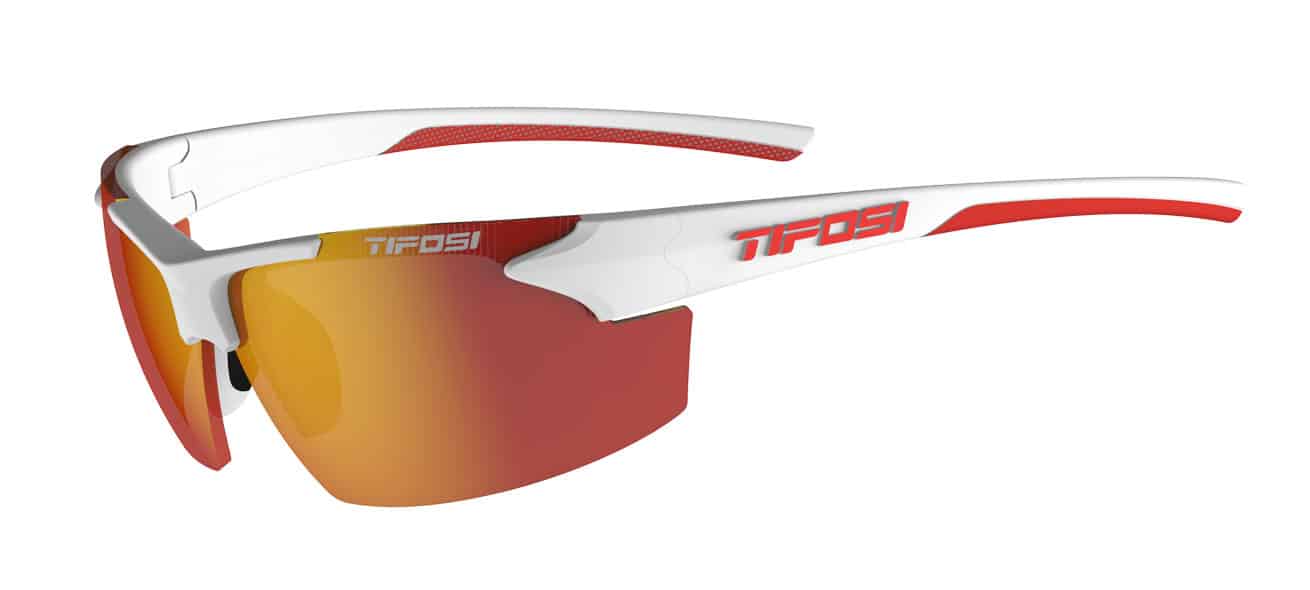 Track white/red running sunglasses