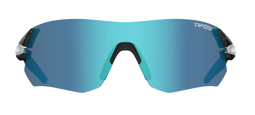 Front view of the Tsali Crystal Smoke sunglass with Clarion Blue lens