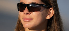 womens golf sunglasses gloss black