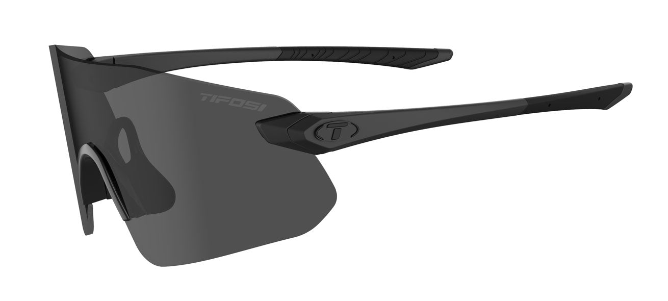 Vogel SL Shield Sunglasses for Running | Blackout Frame - Smoke Tint ...