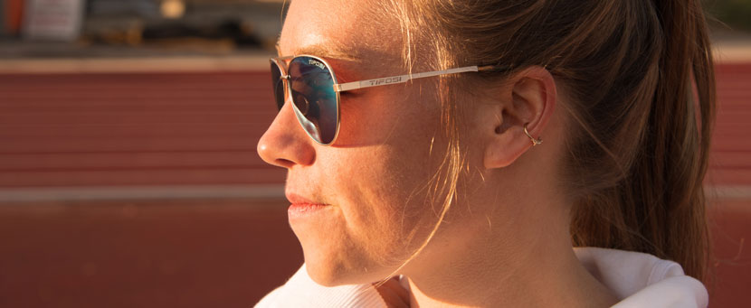 woman wearing shwae gold